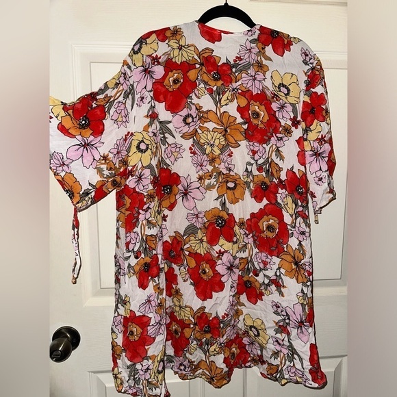 NWT Maurice’s women’s floral lightweight open front cardigan cover up M summer - Picture 7 of 7